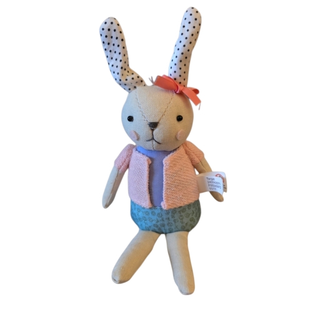Target 2017 Girl Easter Bunny Rabbit Shelf Sitter Plush Spring Easter Basket